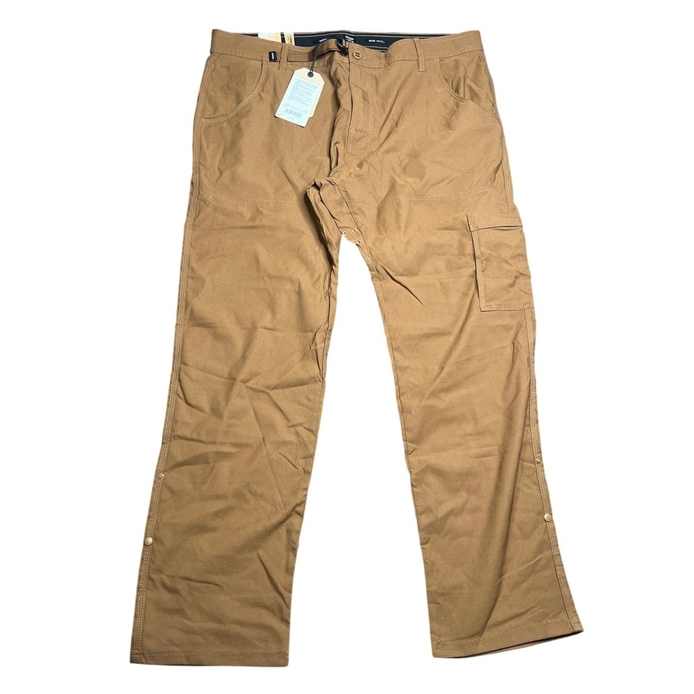 NWT PrAna Mens 40x32 Stretch Zion Slim Pant II Sepia‎ Brown Cargo Hiking Pants